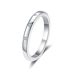 925 silver Iced Moissanite Simple Daily Ring Women