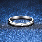 925 silver Iced Moissanite Simple Daily Ring Women