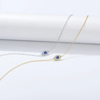 s925 sterling silver devil eye bracelet with cz