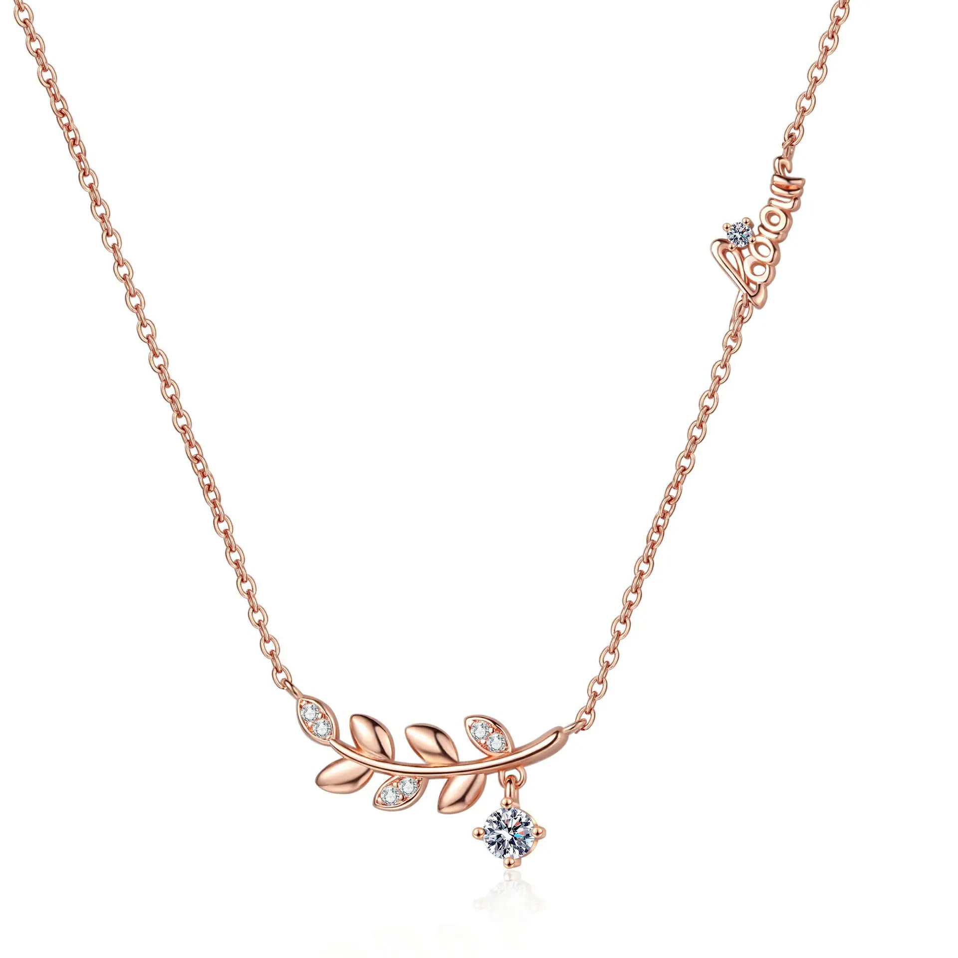 New Brass Temperamental Lucky Wheat Ear Necklace