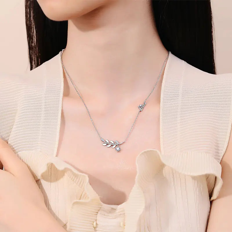 New Brass Temperamental Lucky Wheat Ear Necklace