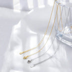 925 Silver Iced Out Baguette Gemstones Necklace