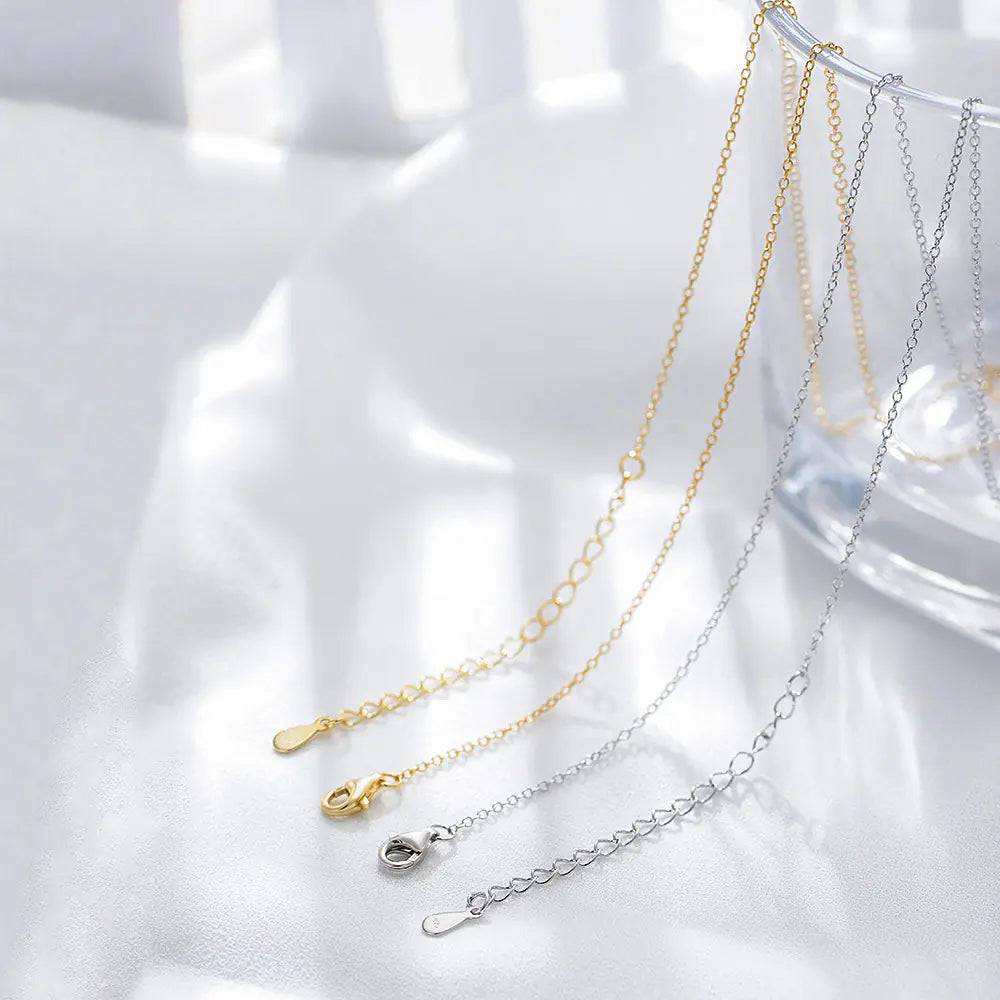 925 Silver Iced Out Baguette Gemstones Necklace