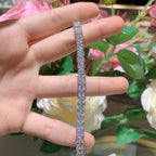 925 Silver 4mm Square Princess Moissanite Tennis Chain