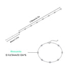 S925 seven moissanite adjustable bracelet