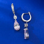 S925 sterling silver teardrop earrings