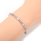 New Fashion Custom Brass CZ 3mm Tennis Bracelet