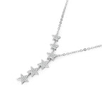 s925 sterling silver moissanite starry star necklace