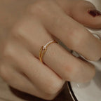 Women’s zircon cross ring