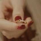 Women’s zircon cross ring