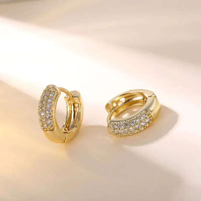 S925 Sterling Silver Round Hollow Earrings