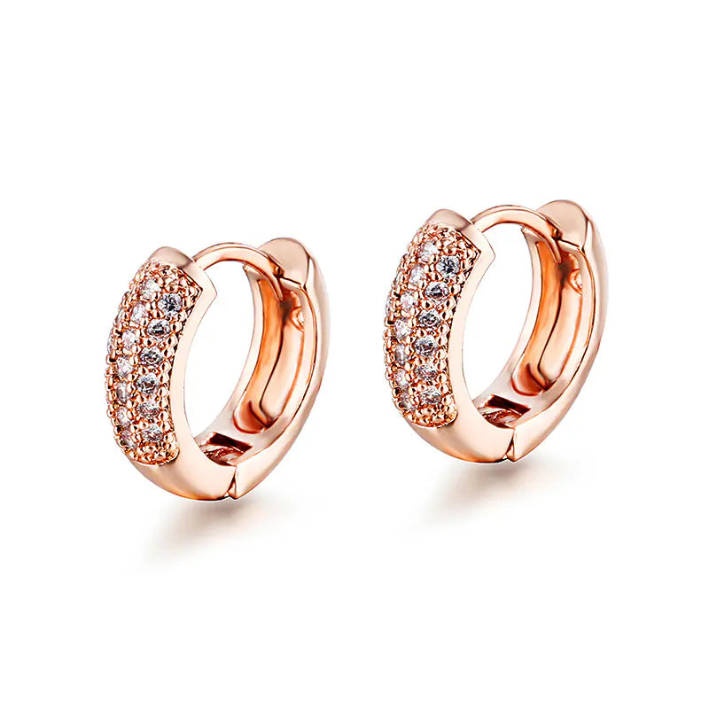 S925 Sterling Silver Round Hollow Earrings