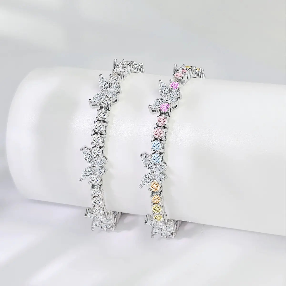 Brass Colored Butterfly CZ Bracelets