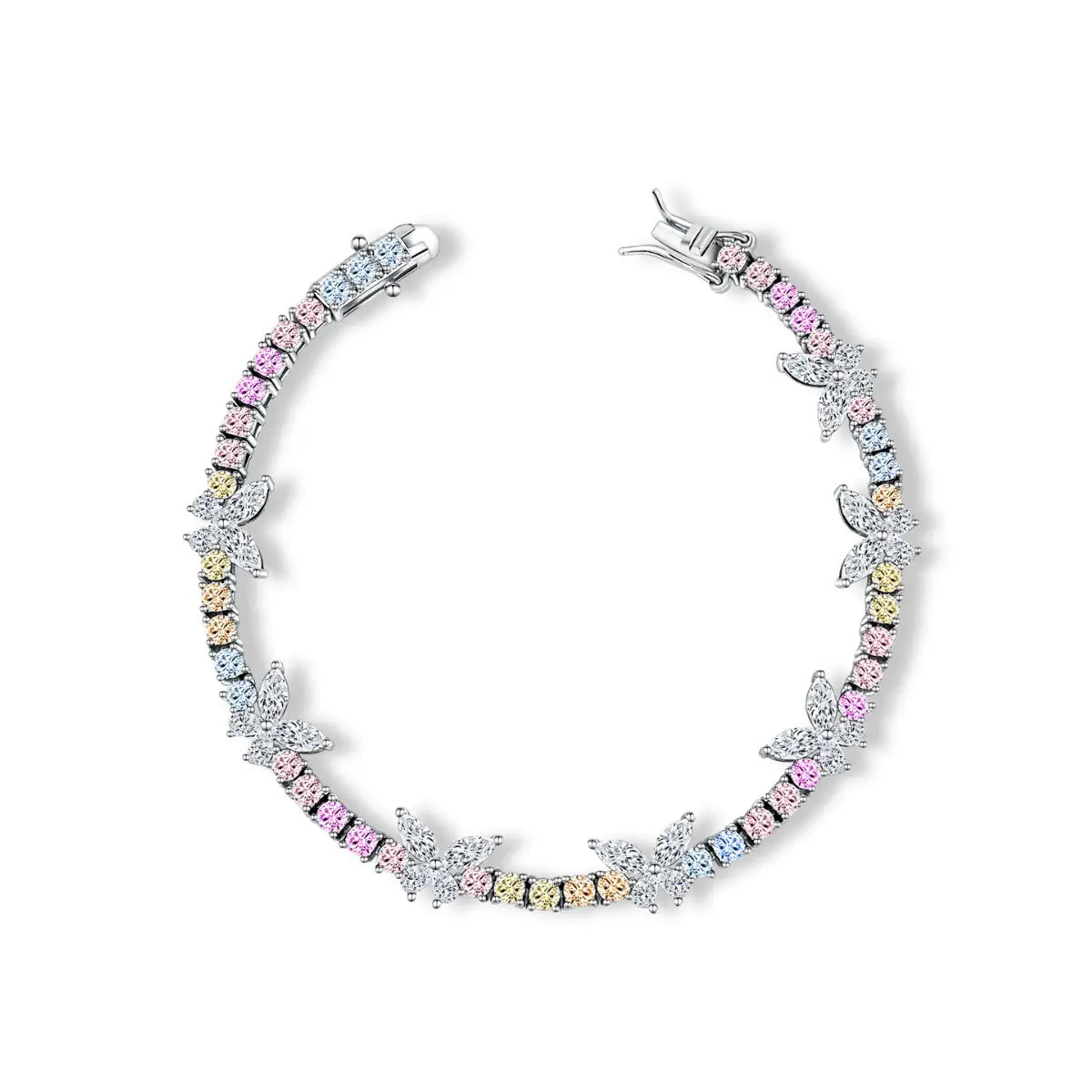 Brass Colored Butterfly CZ Bracelets