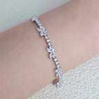 Brass Colored Butterfly CZ Bracelets
