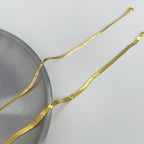 Fashion 925 Silver 1.7mm Flat Snake Chain
