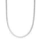 Fashion 925 Silver 1.7mm Flat Snake Chain