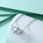 925 Silver Valentine’s Gifts Double Heart Necklace