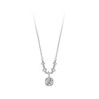 S925 moissanite small cube necklace