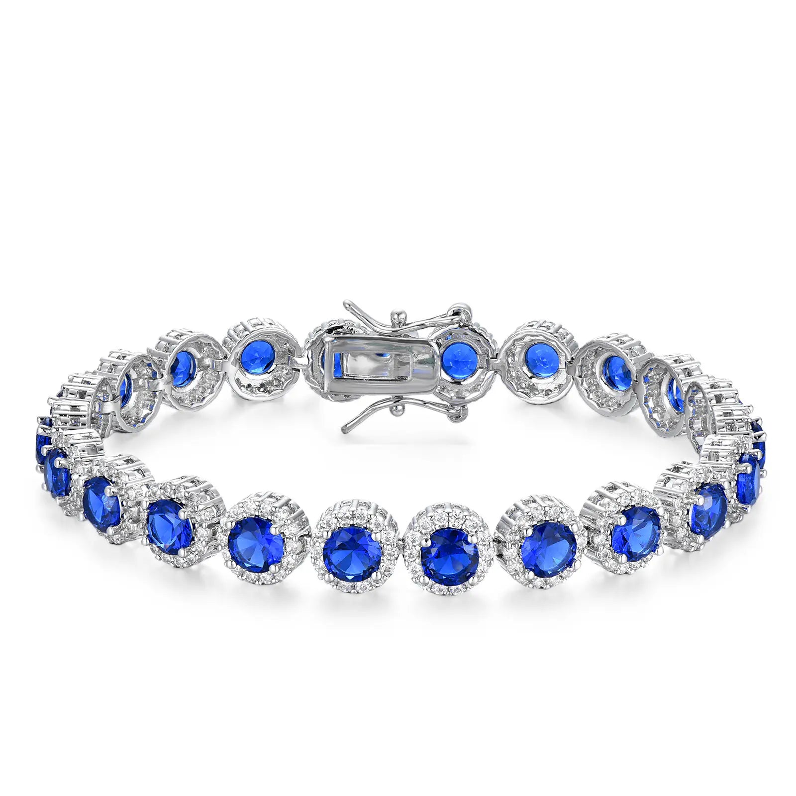 8MM round single row zircon tennis bracelet