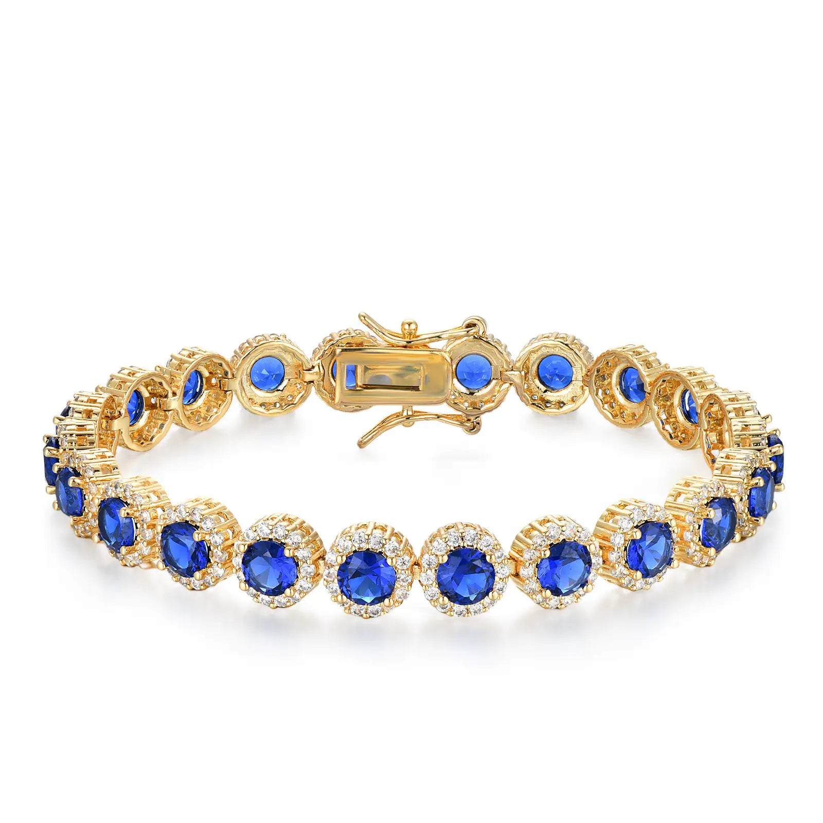 8MM round single row zircon tennis bracelet