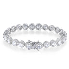 8MM round single row zircon tennis bracelet