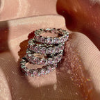 New Style 925 Sterling Silver CZ Round Rings