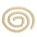 Hip Hop 8mm Horse Eye Cluster Tennis Chain