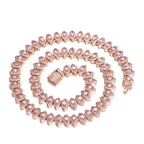 Hip Hop 8mm Horse Eye Cluster Tennis Chain