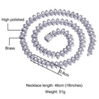 Hip Hop 8mm Horse Eye Cluster Tennis Chain