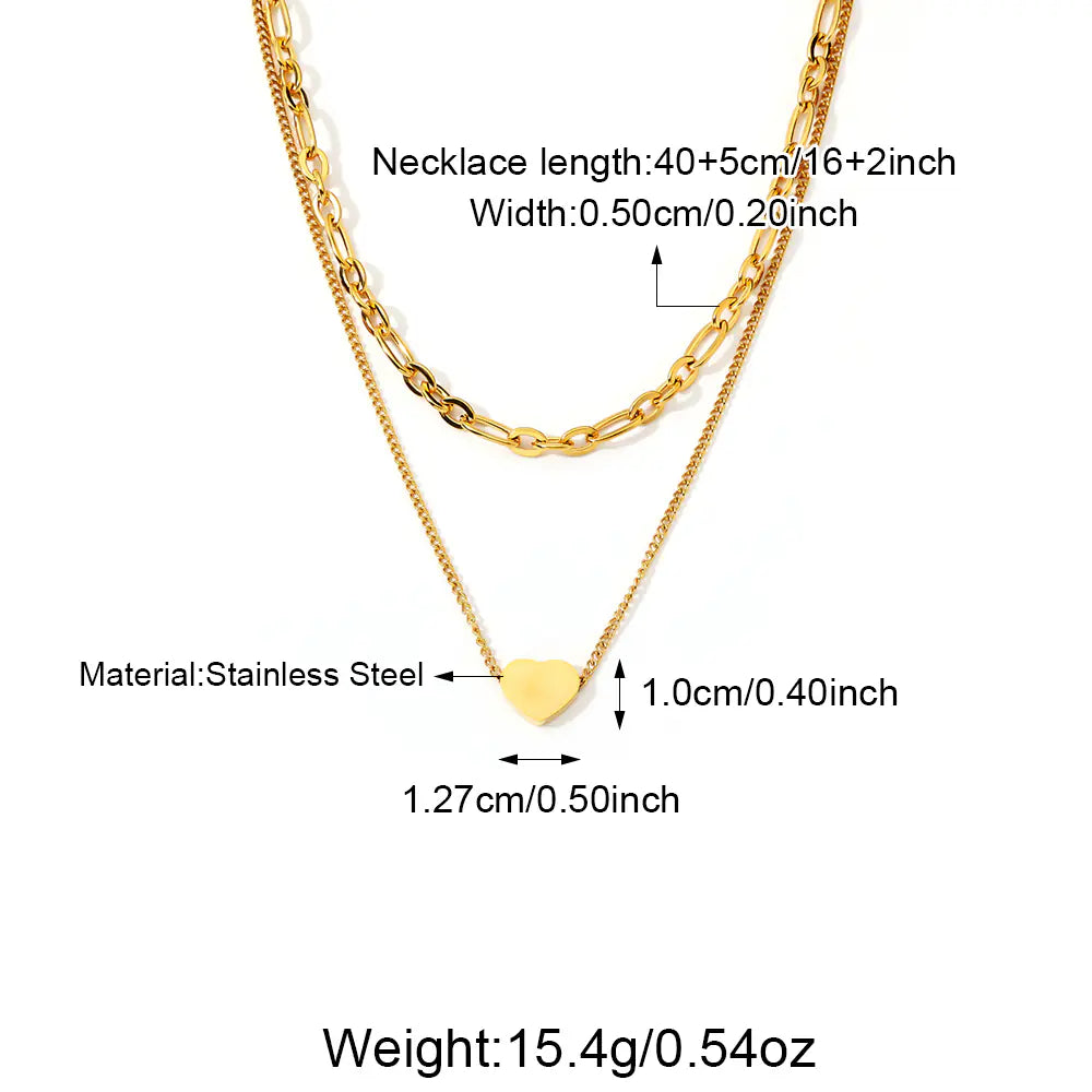 Stainless Steel Gold Plated Sun&Moon Necklace Group