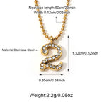 Stainless Steel Number Necklace Group Supplier