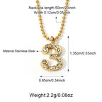 Stainless Steel Number Necklace Group Supplier
