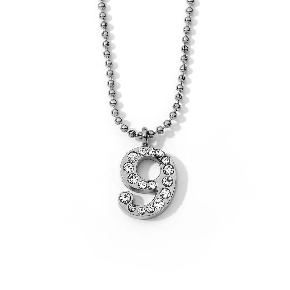 Stainless Steel Number Necklace Group Supplier
