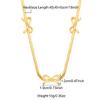 316L Stainless Steel Butterfly Bow Necklaces