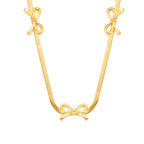 316L Stainless Steel Butterfly Bow Necklaces