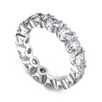 New Style 925 Sterling Silver CZ Round Rings