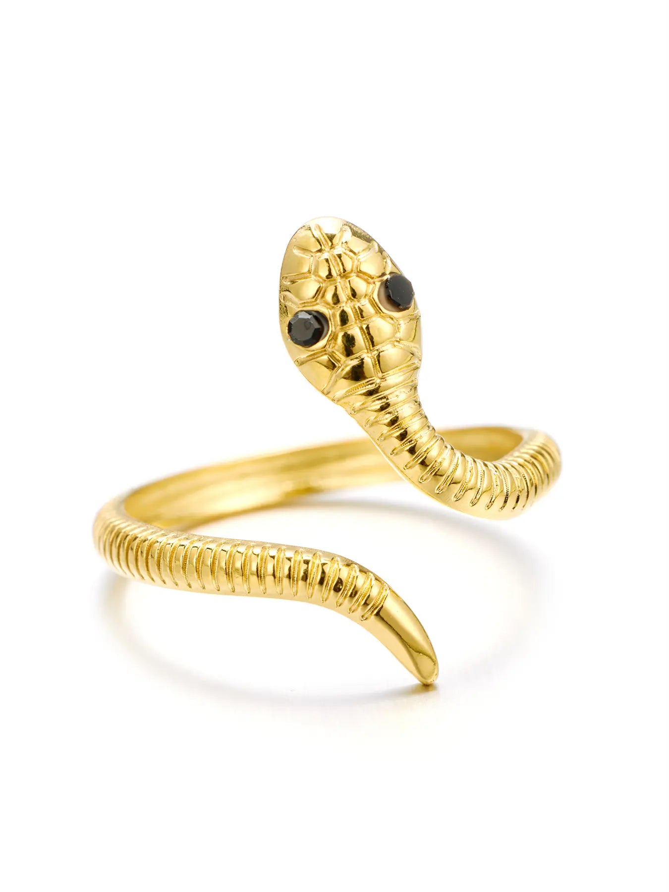 Eye Snake Shape Full Rhinestone Zircon Open Rings
