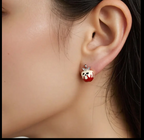 Christmas Oil-Dripping Apple Earrings