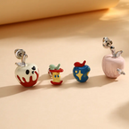Christmas Oil-Dripping Apple Earrings