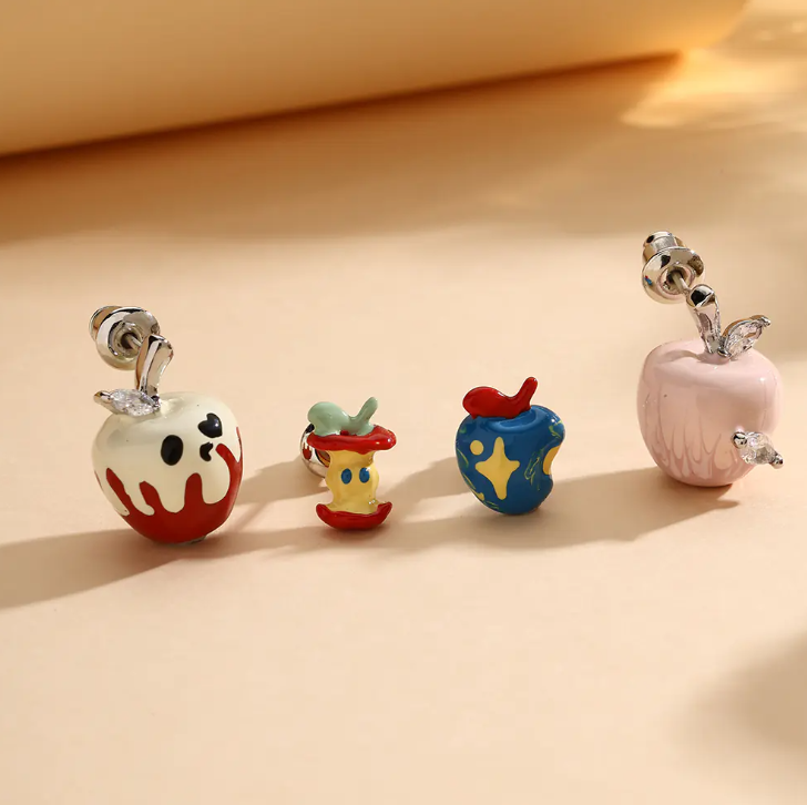 Christmas Oil-Dripping Apple Earrings