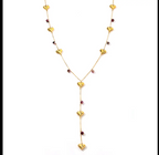 Gold Plated Stainless Steel CZ Necklace