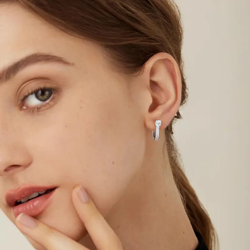 2025 New Hot Style Iced U Earrings